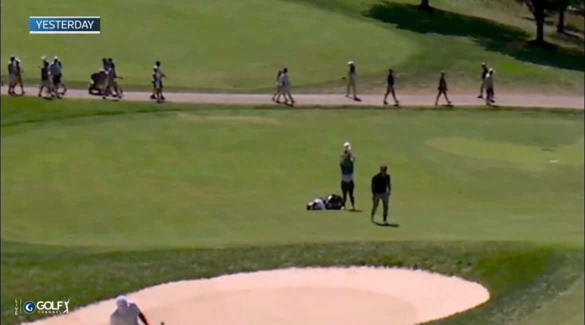 "Tosti's Caddie Quit on Him Today"